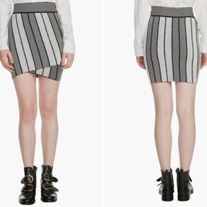 Maje Jessy (Portefeuille Multico) Herringbone Knit Skirt